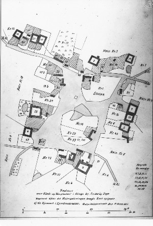 Høng By ca. 1850